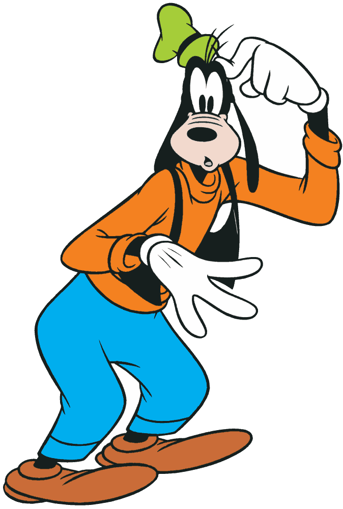Goofy the dog from Disney's movies