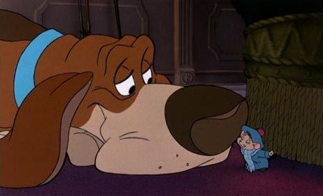 Toby and the dog from The Great Mouse Detective