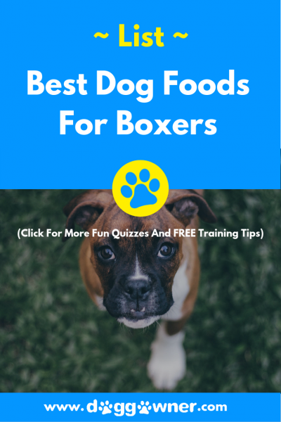 A best dog foods for boxers DoggOwner pinterest image